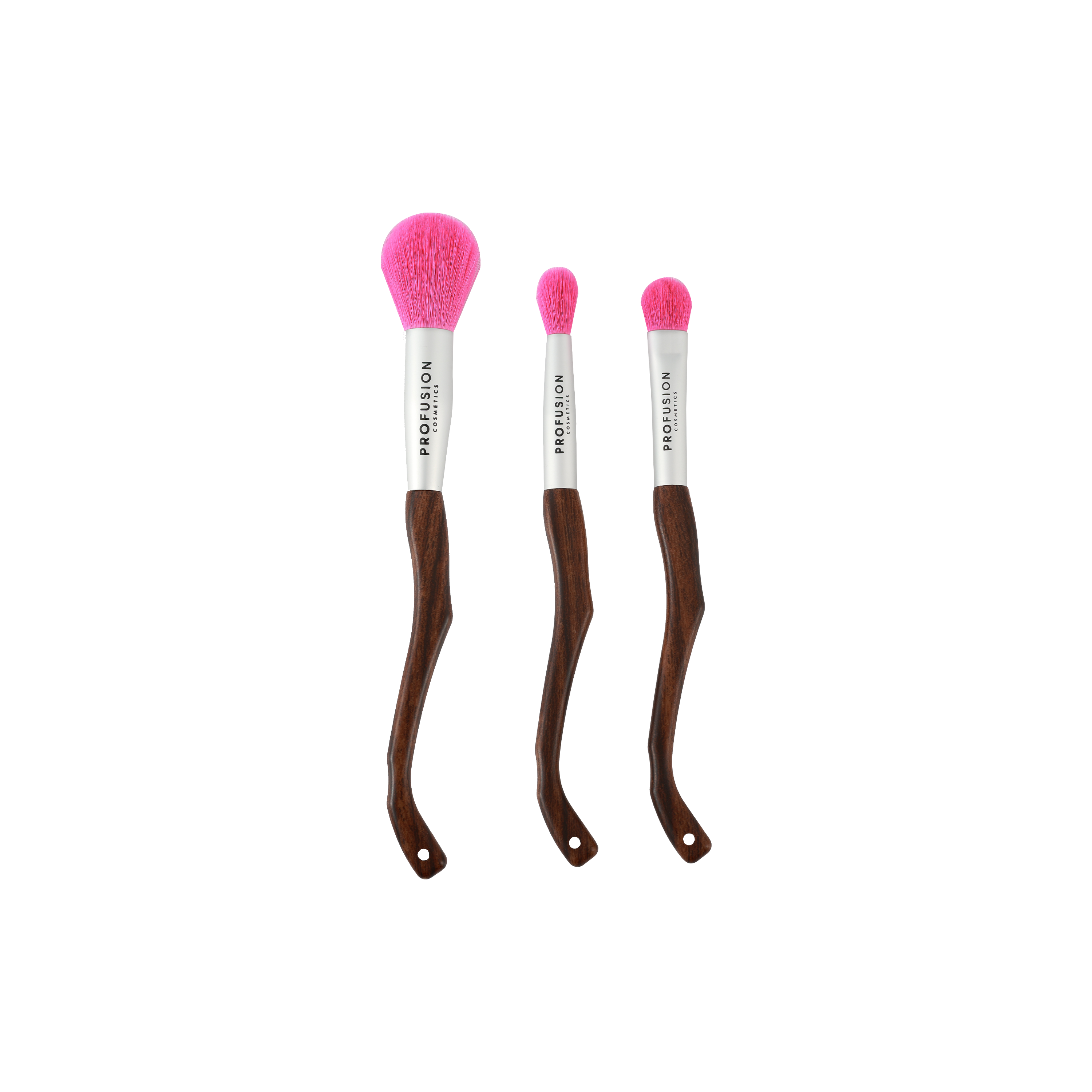 Profusion Cosmetics Monster Bash witch's broom face and eye brush set, featuring colorful, themed makeup brushes for detailed application.