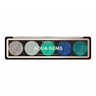 Profusion Cosmetics GEMS Glitter Palette featuring vibrant, sparkling eyeshadows in jewel-toned shades for bold eye looks.