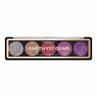 Profusion Cosmetics GEMS Glitter Palette featuring vibrant, sparkling eyeshadows in topaz and gem-inspired shades.