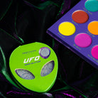 Profusion Cosmetics UFO Body Glitter Value Kit with shimmering glitter in various colors and applicators.