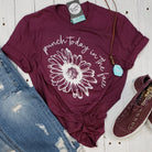 Unisex graphic t-shirt featuring bold "Punch Today In The Face" design by The Graphic Tee, casual apparel for everyday wear.