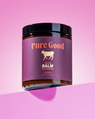 Whipped Lavender Tallow Balm by Pure Good LLC in a 4 oz jar, calming and restoring skincare with lavender scent.