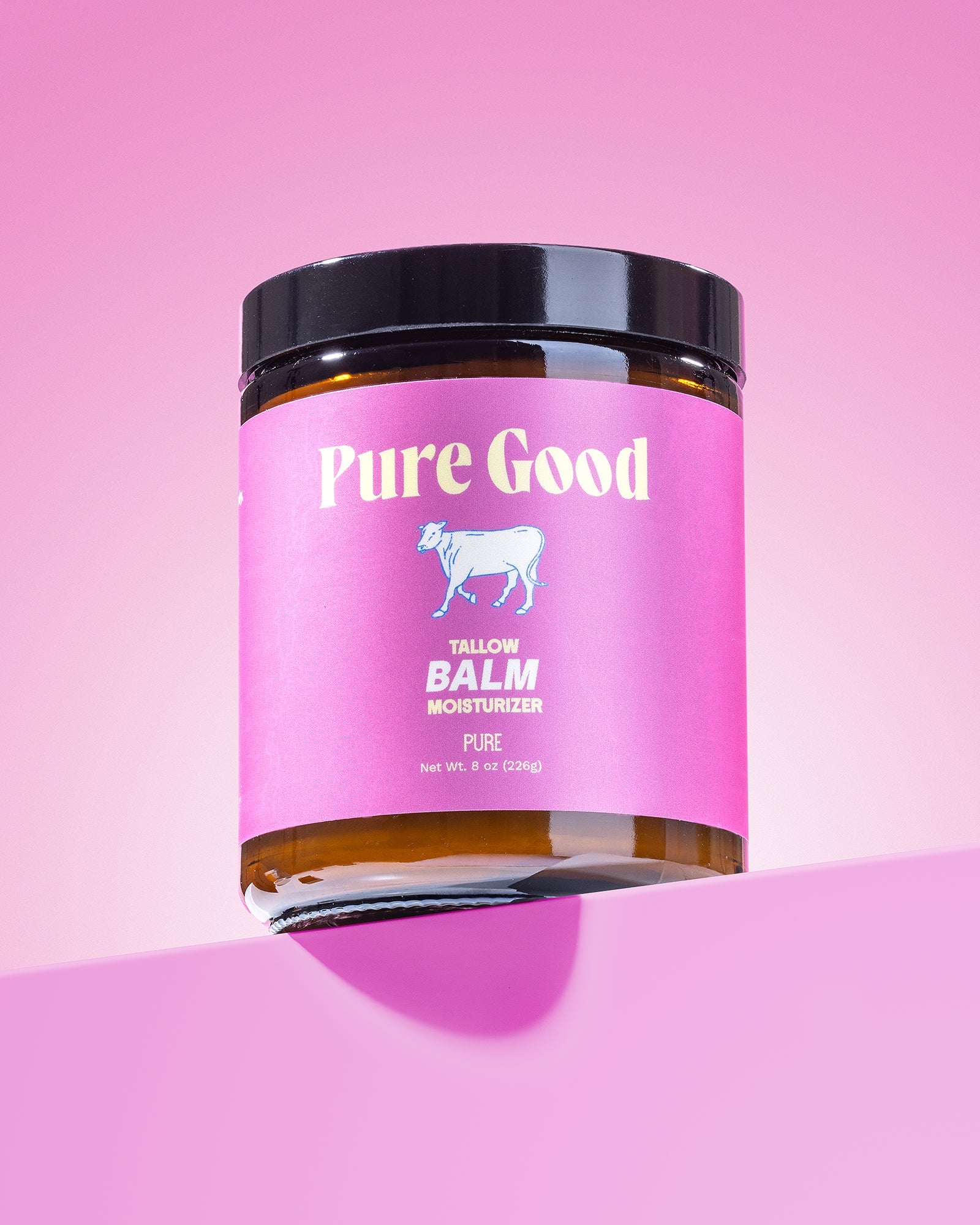 Whipped Tallow Balm by Pure Good LLC in a 4 oz jar, ideal for sensitive skin of all ages, showcasing creamy, natural skincare.
