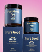 Whipped Tallow Balm by Pure Good LLC in a 4 oz jar, designed to promote youthful-looking skin with nourishing tallow.