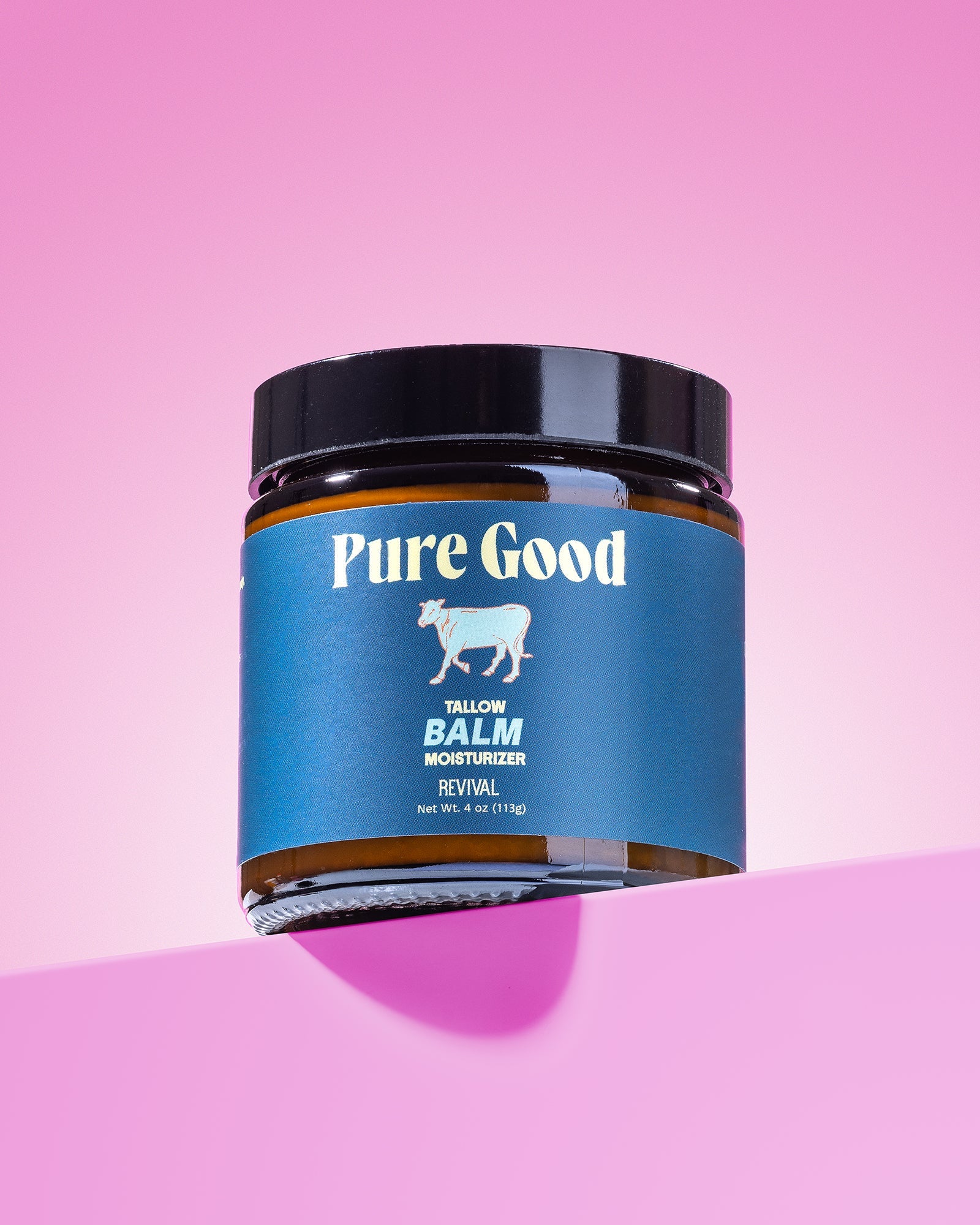 Whipped Revival Tallow Balm by Pure Good LLC in a 4 oz jar, designed for youthful-looking skin with a creamy, nourishing texture.