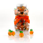 Summer Bear candy from Pure Sugar Candy filled with orange 3-D gummies, colorful and playful confection perfect for summer treats.