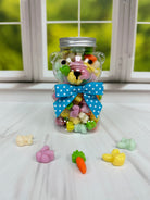 Happy Easter Spring Bear from Pure Sugar Candy filled with colorful spring gummies, perfect for Easter celebrations.