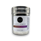 Refillism Cedarwood Lavender Carpet Powder in a 10 oz container, natural odor neutralizer for home and cleaning.