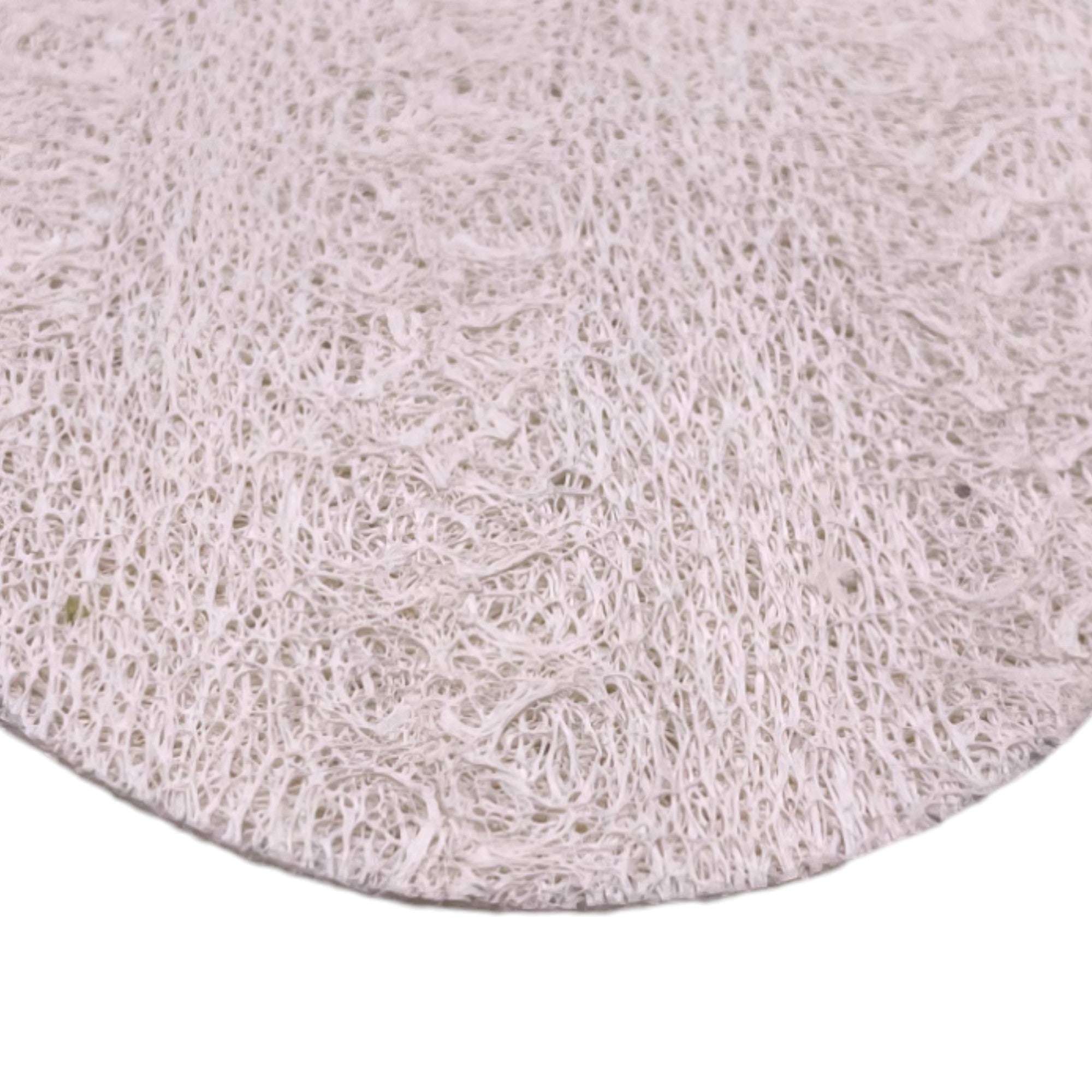 Refillism loofah pad for face and body exfoliation, 3.5-inch personal care scrubber with textured surface for gentle cleansing.