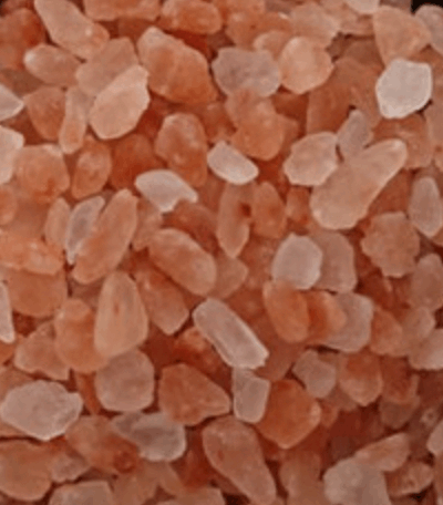 Unboxed 8oz Himalayan pink sea salt bath salts by Refillism in a clear container, showing pink mineral crystals for personal care use.