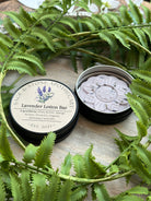 Lavender Lotion Bar by Sage & Stone Apothecary, a natural body care product with lavender scent and moisturizing texture.