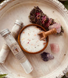 Sage & Stone Apothecary Love Potion herbal bath salts tube for relaxing body care and wellness in a natural, aromatic blend.