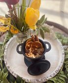 Sage & Stone Apothecary Cozy Home Simmer Pot Blend in a jar with dried herbs and spices for home fragrance.
