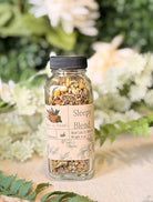 Herbal tea by Sage & Stone Apothecary, Sleepy Blend in a 4 oz package, featuring a calming mix of herbs for relaxation.
