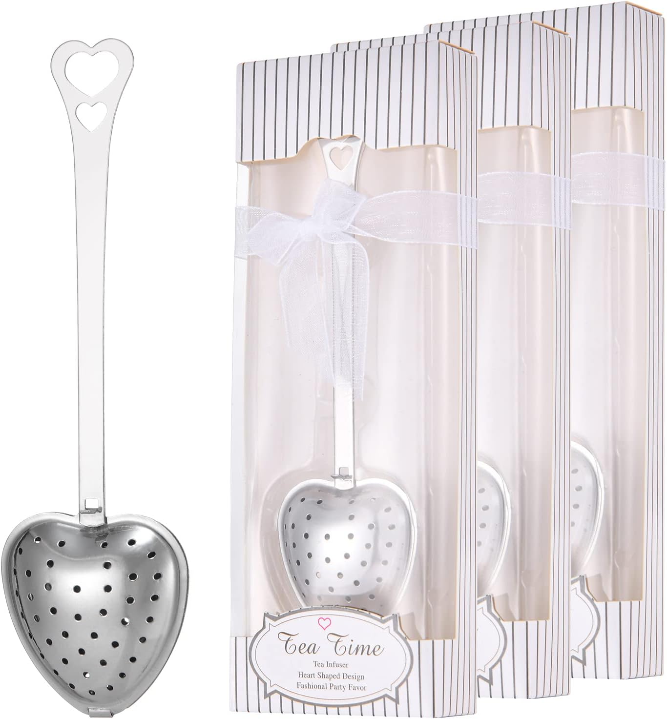 Heart-shaped tea infuser from Sage & Stone Apothecary, perfect for brewing loose leaf tea in a charming kitchen accessory.