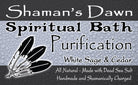 Shamans Dawn Purification Dead Sea Salt spiritual bath with mineral-rich, coarse salt in a wooden bowl for cleansing and relaxation.