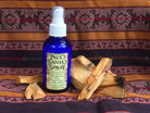 Shamans Dawn Palo Santo Spray bottle, natural aromatic spray with Palo Santo scent for spiritual cleansing and ambiance.