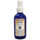 Silhouette image of Shamans Dawn Prosperity Spray, a spray product with a sleek bottle design, against a dark background.