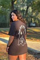 Back on my Boo Shit graphic T-shirt by Shop Karma Tees featuring bold text and casual fit, displayed on a white background.
