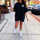 It's Fine graphic tee from Shop Karma Tees featuring a casual design with the phrase "It's Fine" on soft cotton fabric.