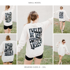 Silly Goose on the Loose graphic tee featuring colorful goose illustration, casual crewneck with playful design, Shop Karma Tees.