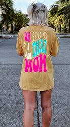That Mom graphic T-shirt from Shop Karma Tees featuring a casual design with bold lettering on soft fabric.