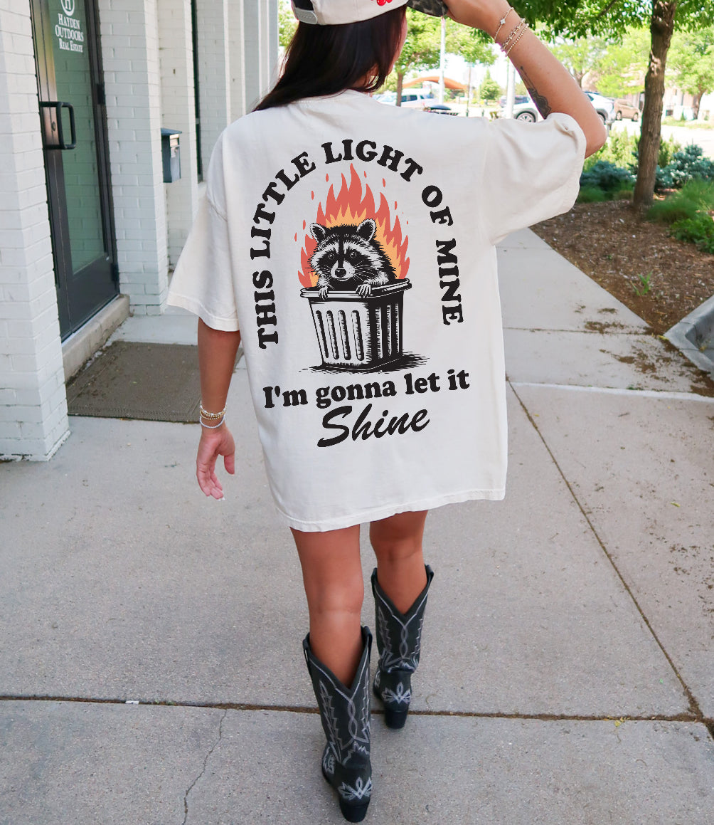 This Little Light of Mine graphic T-shirt from Shop Karma Tees features a colorful, inspiring design on soft cotton fabric.