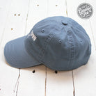 Lake blue relaxed twill dad hat featuring "Small Town Girl" embroidery, stylish cap by The Graphic Tee.