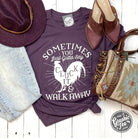 Black SS Graphic Tee by The Graphic Tee featuring humorous "Sometimes You Just Gotta Say Cluck It" slogan in bold lettering.