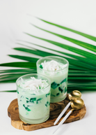 Pandan Leaf herb in coconut coir pot, Sow Exotic brand, showcasing lush green pandanus amaryllifolius plant.