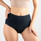 Spirit Nest period underwear featuring moon phase design, styled as comfortable apparel for menstruation protection.