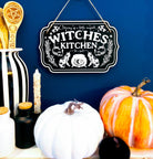 Wooden witchy decor sign for home from Spirit Nest with mystical design, perfect for a witch's kitchen or magical space.