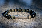 Silver Eagle Eye Cremation Bracelet by Spirit Pieces, designed for hair, fur, or ashes, featuring a detailed eagle eye charm.
