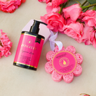 Spongellé Bulgarian Rose Body Gift Set with boxed flower-shaped body wash refills and elegant packaging.