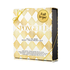 Spongellé Grapefruit Cassis Daisy Body Gift Set with exfoliating body wash and skincare products arranged attractively.