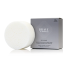 Men's Brave Buffer, a Spongellé body wash infused buffer with textured surface for cleansing and exfoliating skin.