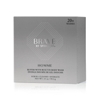 Men's Brave Buffer body wash infused buffer by Spongellé, designed for cleansing and exfoliating skin.
