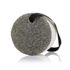 Men's Extreme Buffer by Spongellé, black body wash-infused scrubber for exfoliating and cleansing skin.