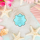 Spongellé Beach Grass Daisy Spongette body wash-infused buffer with floral design, soft textured sponge for gentle cleansing.
