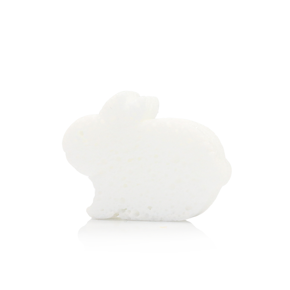 Spongellé Billie Bunny body wash infused buffer featuring a cute bunny design for gentle, exfoliating skincare.