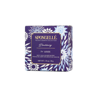 Blackberry Spongette body wash infused buffer by Spongellé, showing the textured sponge designed for gentle cleansing.