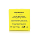 Spongellé Danny Duck farm animals body wash infused buffer with colorful cartoon duck and farm animal design, ideal for gentle cleansing.