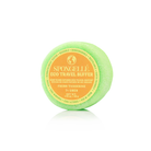 Assorted Spongellé Eco Travel Buffer body wash-infused buffers in a pack, showing various colorful sponge textures for cleansing and exfoliating.