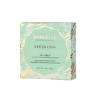 Spongellé Edelweiss Elevation boxed flower body wash infused buffer with floral design and textured surface for gentle cleansing.