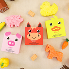 Spongellé Farm Animals Assorted Pack body wash infused buffers with playful farm animal designs