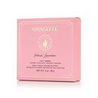 Spongellé French Lavender Body Wash Infused Buffer with boxed lavender flower design, soft sponge for gentle cleansing and fragrance.