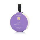 Spongellé body wash-infused buffer for smooth, clear skin with textured surface for gentle exfoliation.