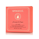 Spongellé Grapefruit Cassis Body Wash Infused Buffer with boxed flower design, soft exfoliating body buffer for gentle cleansing