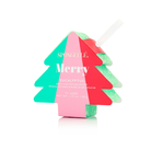 Spongellé Happy Holidays Holiday Tree Body Wash Infused Buffer with festive holiday-themed design and textured surface.