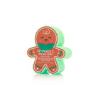 Spongellé Holiday Gingerbread Body Wash Infused Buffer in assorted pack, multi-use buffer with festive gingerbread scent and design.